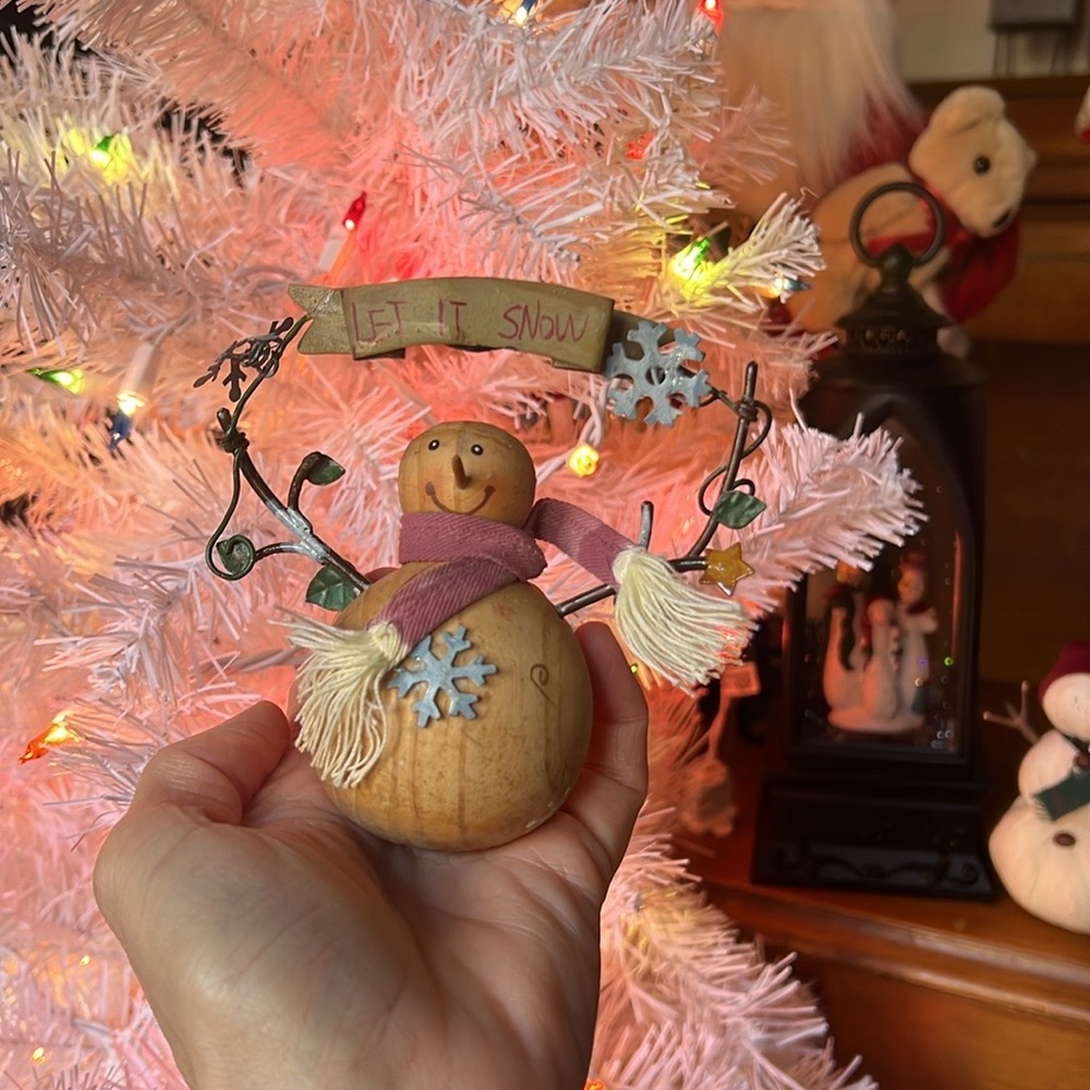 ❤️Christmas Wooden Snowman Ornament